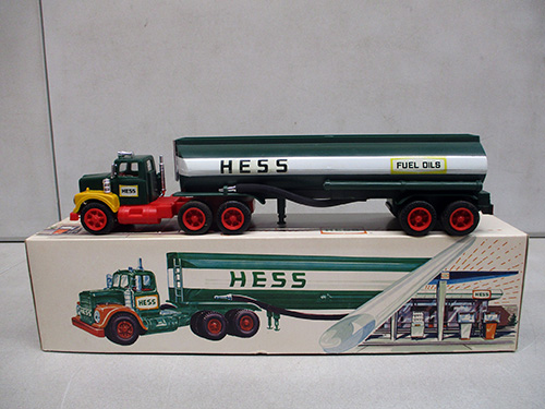 image of 1970 Hess Toy Truck and Fuel Oil Tanker