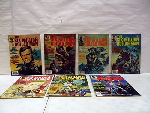 image of Set of 6 'The Six Million Dollar Man' Comic Books