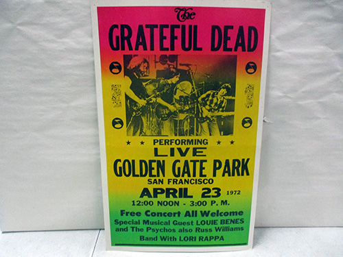 image of Grateful Dead Concert Poster 1972