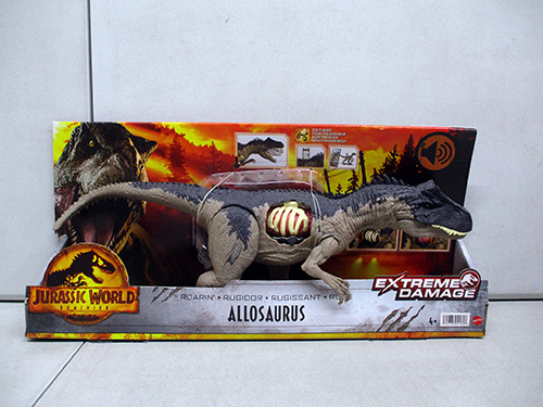 image of Jurassic World Extreme Damage Allosaurus Figure