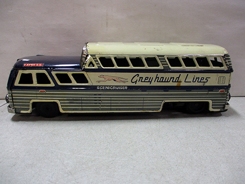 image of Greyhound Lines Tin Bus Toy