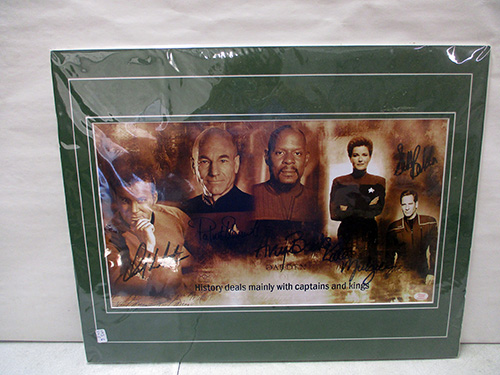 image of Star Trek Captains Signed Print