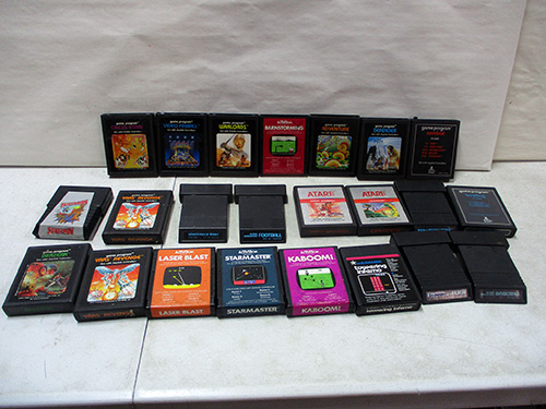 image of Lot of Atari 2600 Game Cartridges