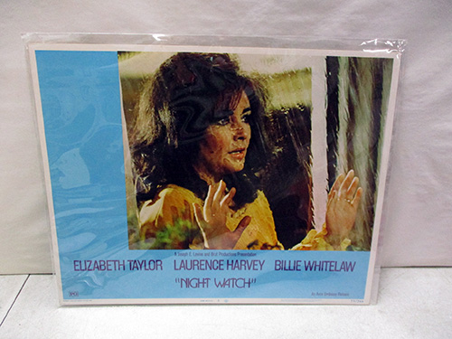 image of Night Watch Movie Lobby Card with Elizabeth Taylor