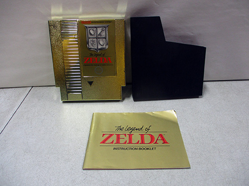 image of The Legend of Zelda NES Game with Manual