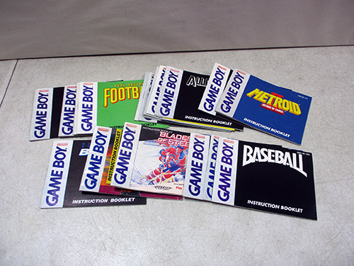 image of Collection of Game Boy Instruction Booklets