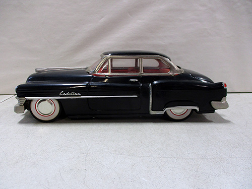 image of Black Tin Friction Lithographed Cadillac Model Car