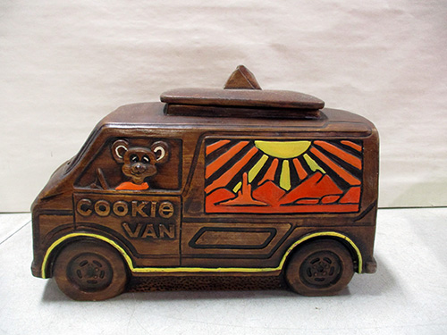 image of Ceramic Cookie Van Shaped Box