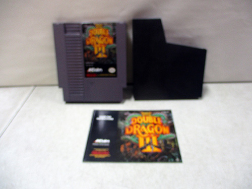 image of Double Dragon II NES Game with Manual and Sleeve