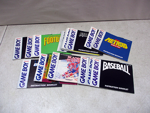 image of Lot of Nintendo Game Boy Instruction Booklets