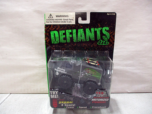 image of Defiants 4x4s Motorized Toy Vehicle in Box