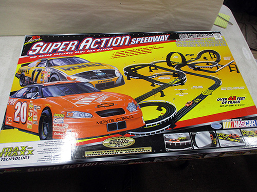 image of Super Action Speedway Slot Car Track Set