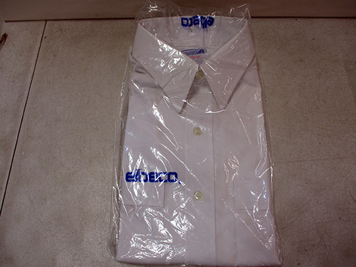 image of McDonalds White Button-Up Shirt with Embroidered Logo