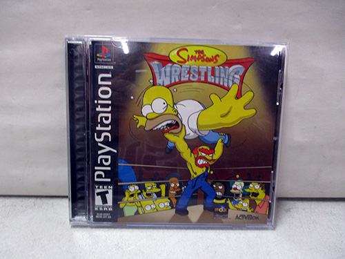 image of The Simpsons Wrestling PlayStation Game