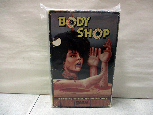 image of Body Shop VHS Horror Movie Sealed