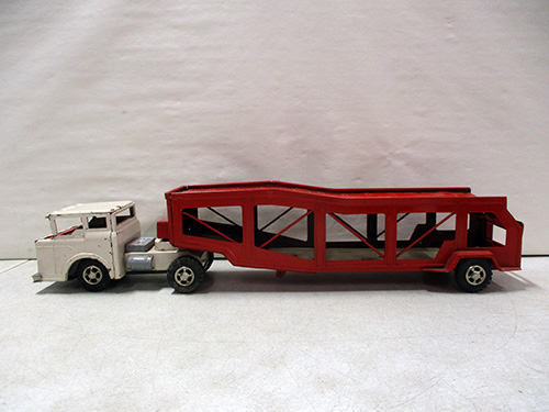 image of Marx Tin Car Carrier Trailer
