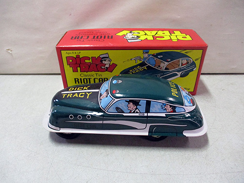 image of Classic Tin Dick Tracy Riot Car with Original Box