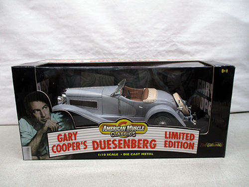 image of Gary Cooper's Duesenberg Die-Cast Model 1/18