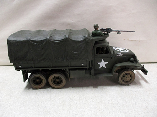 image of Military Personnel Carrier Model with Mounted Gun