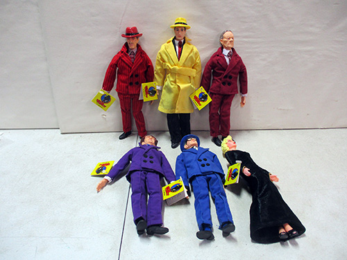 image of 6 Dick Tracy Action Figures with Tags