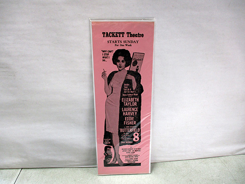 image of Elizabeth Taylor Tackett Theatre Movie Flyer