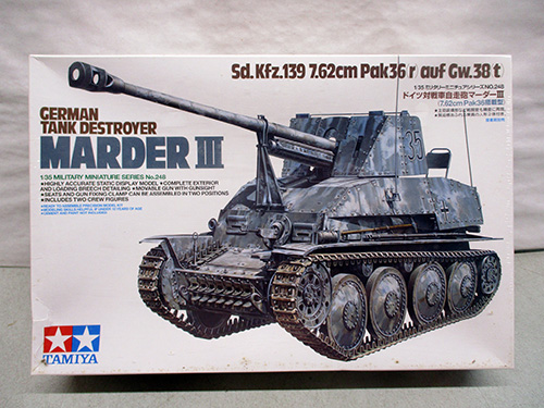 image of Tamiya German Tank Destroyer Marder III Model Kit