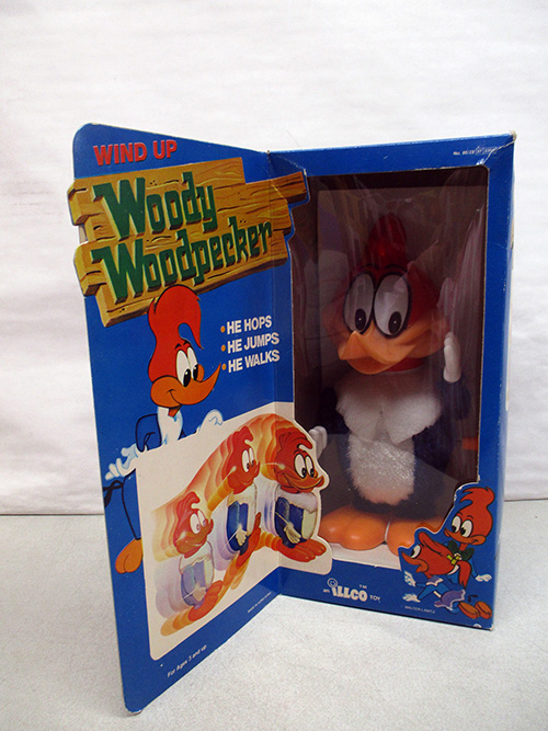 image of Illco Wind-Up Woody Woodpecker Toy in Original Packaging