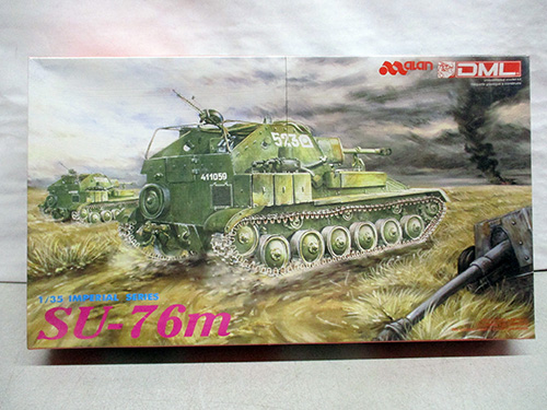 image of 1/35 Scale Model Kit of SU-76M Soviet Self-Propelled Gun