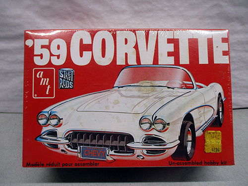 image of AMT 1959 Corvette Unassembled Model Kit