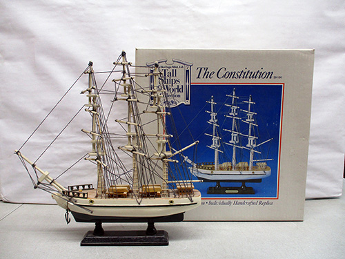 image of The Constitution Model Ship with Box