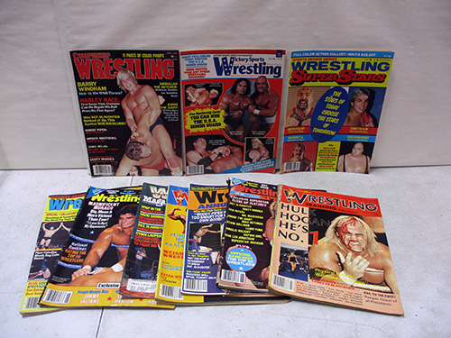 image of 1980s Wrestling Magazines from Various Years