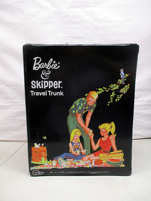 image of Barbie and Skipper Travel Trunk with Artwork