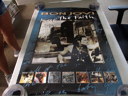 image of Bon Jovi Keep the Faith Poster autographed by Bon Jovi