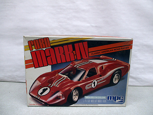 image of MPC Ford Mark IV Model Kit in Original Box