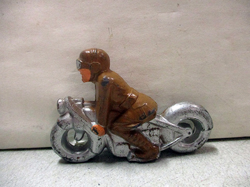 image of Barclay Motorcycle Figurine with Rider