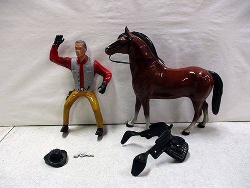 image of Hartland Western Figurine and Horse Toy Set with Accessories