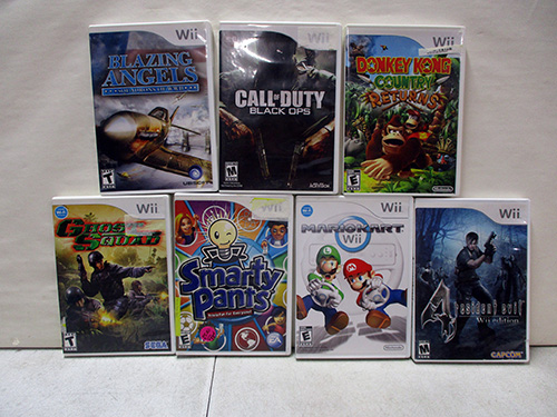 image of Seven Nintendo Wii Video Games