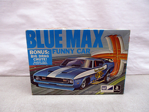 image of Blue Max Funny Car Model Kit with Bonus Drag Chute