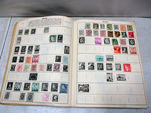 image of Stamp Collection Album with Assorted Stamps