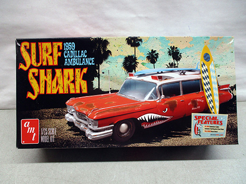 image of 1959 Cadillac Ambulance Surf Shark Model Kit