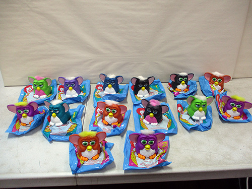 image of 14 Furby McDonald's Collectibles in Packaging