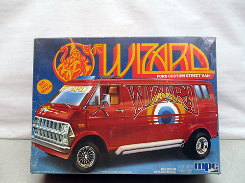 image of MPC Wizard Ford Custom Street Van Model Kit
