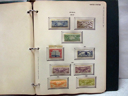 image of Collection of U.S. Stamps in Binder Album