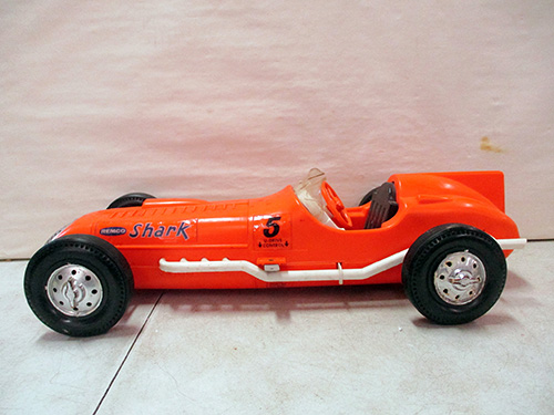 image of Remco Orange Shark Racing Car Toy