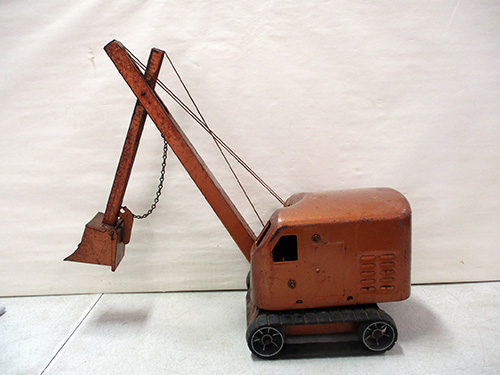 image of Structo Toy Crane with Bucket Attachment