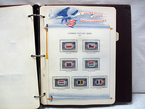 image of Binder of United States Commemorative Stamps