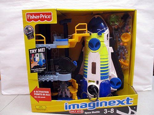 image of Fisher-Price Imaginext Space Shuttle and Tower Toy Set
