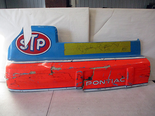 image of Richard Petty signed STP Grand Prix bumper
