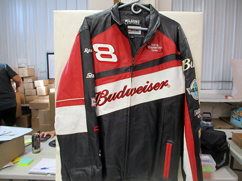 image of Wilsons Leather Budweiser Racing Jacket