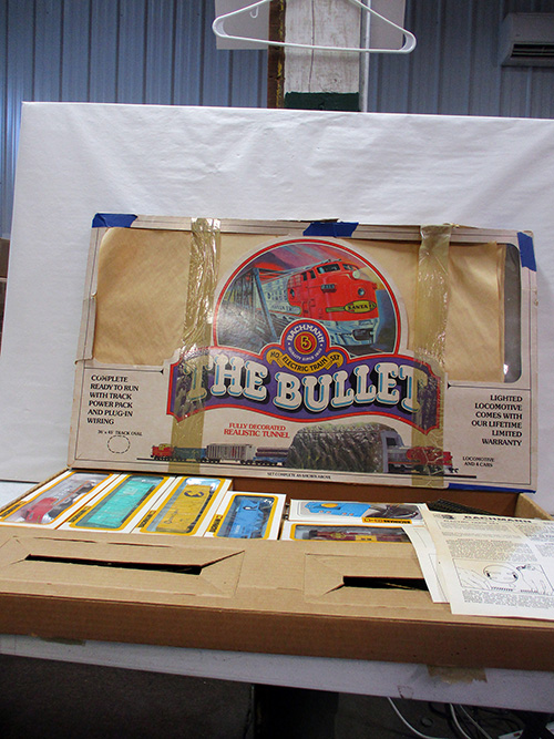 image of The Bullet Electric Model Train Set in Original Box